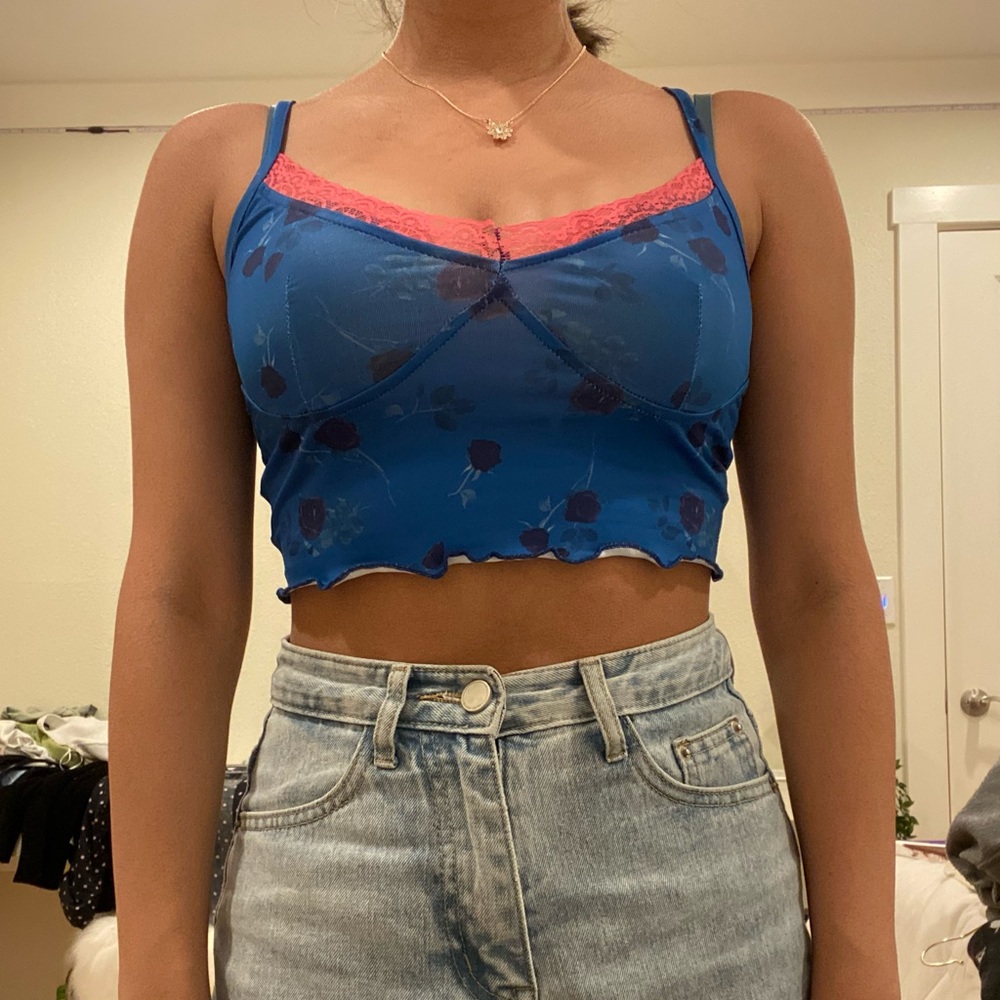 Blue tank top